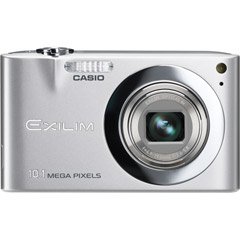 【中古】Casio Exilim エクシリム EX-Z100 10.1MP 光学ズームコンパクトデジタルカメラ(しろがね色)