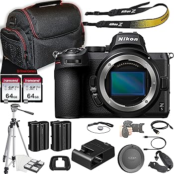 【中古】Nikon Z5 銀鏡レスカメラ + 128GB記憶装置 + 入れもの + 三脚架 + 余分の物 (24天下太平仕掛ける)