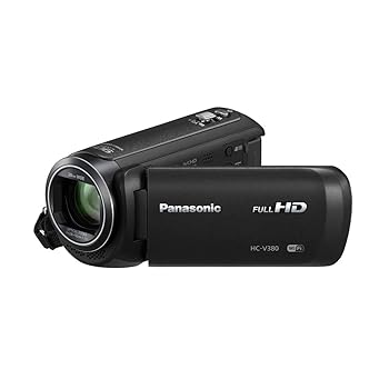 【中古】Panasonic HC-V380K Full HD Camcorder with Wi-Fi Multi Scene Twin Camera (Black) by Panasonic