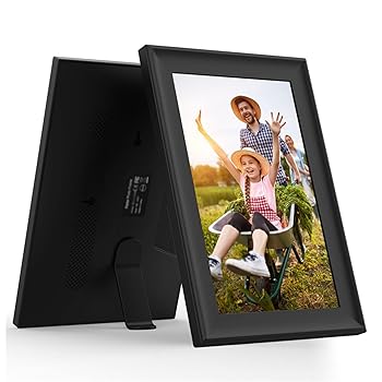 【中古】FXNFXLA 10.1インチデジタルフォトフレーム、IPS FHDタッチスクリーンスマートwifiクラウドフォトフレーム、2 + 16GBストレージ、自動回転、どこ