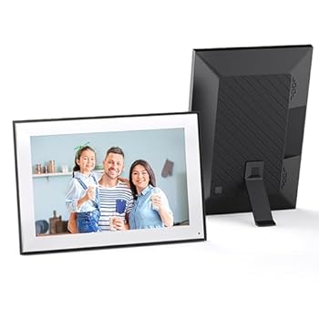 【中古】スマートクラウドフォトフレーム、1280 X 800 固定ディスクタッチスクリーン付き添い人10.1inデジタルフォトフレーム、自動小銃回転させる、飾りつけ能力のある\u0026テーブルマウン