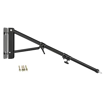 【中古】PHOCUS 壁掛けブームアーム 写真スタジオ ビデオストロボライト用 最大長 51インチ/130cm 水平および垂直回転可能