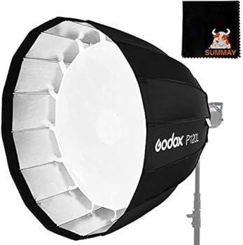 【中古】GODOX 90cm 深いタイプ 傘型ソフトボックス パラボリック 折りたたみボックス ボウエンズマウントスピードリング付き クリップオン モノブロック