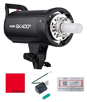 【中古】Godox SK400II スタジオストロボ フラッシュ [日本正規代理店 日本語説明書付/2.4Gワイヤレス Xシステム/GN65/5600±200K/150W/400Ws/クロス付]