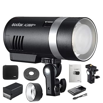 【中古】【Godox定め事代わりになる】Godox AD300Pro 閃光電球閃光電球 300Ws 5600K 2.4GTTL 1/8000s 高速道路同期調整 0.01?1.5s 再利用第四次元 320回フルパワーフラッ