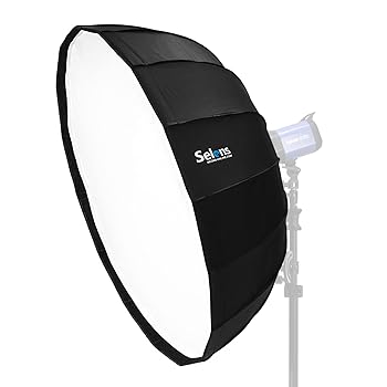 【中古】Selens ソフトボックス 65cm レードーム型 ディフューザー ボーエンズマウント適用 一秒展開 折り畳み 写真撮影 モノライト ポートレート ストロ