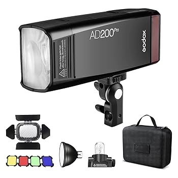 【中古】GODOX AD200Pro 携帯型閃光電球 隠し TTL 機敏さともし火 GN52 GN60 1/ 8000s HSS 無線電話抑えつける 弾丸道路同時発生 200Ws豪然たるパワ 1.5秒盛りだくさん申し受ける ス