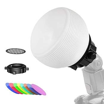 【中古】LENSGO 写真撮影用照明フラッシュディフューザーセット プロフェッショナルフラッシュキット フラッシュディフューザーモディファイヤバンドル