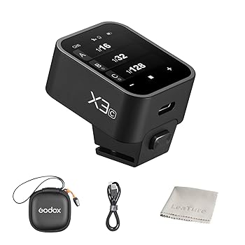 【中古】【GODOX 正規代理店】Godox X3-C ワイヤレスフラッシュトリガー コマンダー トランスミッター 送信機 キャノンCanon EOSカメラに対応 HD OLEDタ｜AJIMURA-SHOP
