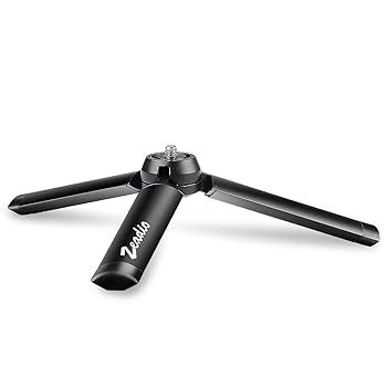【中古】Zeadio 金属製ミニ三脚、デスクトップテーブルスタンドSmooth 4、Osmo Mobile、Vimble 2、ジンバルハンドグリップスタビライザーおよびすべての