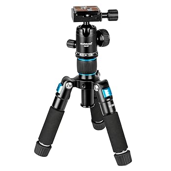【中古】Koolehaoda携帯型ミニ三脚、高さ51 珊、軽銀アロイ卓上三脚架+ 360度どんぶり鉢頂点と御徒面子、一眼二眼レフ写真器やテレビカメラに適していま TV・オーディオ・カメラ-カメラ・ビデオカメラ・光学機器用アクセサリー