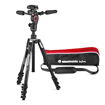 【中古】Manfrotto Befree 3ウェイライブアドバンスドカメラ三脚一揃いの道具 軽銀周遊三脚 生き肝鍵を掛ける 3ウェイフルードヘッド付き添い人 活動写真/映像媒体/
