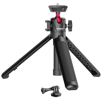 【中古】MT-16 伸縮式携帯電話カメラ三脚 4段階調節 360°ボールヘッド コールドシュー 軽量 ポータブル Vlog 旅行 自撮り棒 ハンドル グリップ デスクト