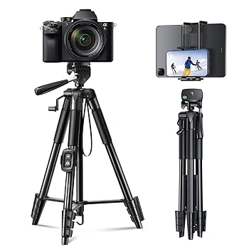 【中古】【超軽量 5段階伸縮】 三脚 スマホ カメラ 三脚 スマホ スタンド ビデオカメラ 一眼レフカメラ ミニ三脚 3WAY雲台 360&deg;回転 遠隔撮影 リモコン｜AJIMURA-SHOP 10,923円