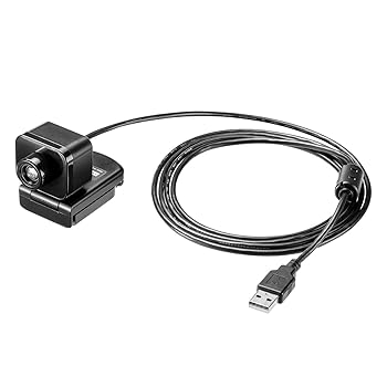 【中古】イーサプライ WEBカメラ 狭角35度 狭いカメラ 1人用 マイクなし 三脚対応 フルHD 200万画素 ケーブル1.8m プライバシー EZ4-CAM103