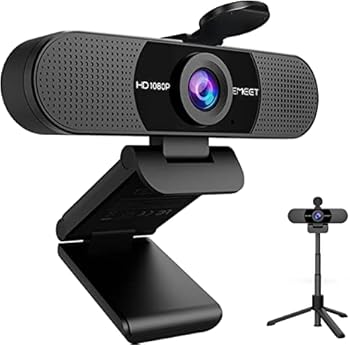 【中古】WEBカメラ EMEET C960 三脚付き ウェブカメラ HD1080P 90°広角 パソコンカメラ 内蔵マイク ノイズリダクション PCカメラUSB接続簡単 自動光補正