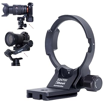 【中古】iShoot 金属カメラリング式三脚座、レンズサポート襟、レンズブラケット襟、三脚ソケット、三脚マウントリング, ソニー Sony FE 24-70mm F2.8 GM｜AJIMURA-SHOP