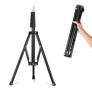 【中古】NEEWER 180cmライトスタンド ポータブル LEDライト/リングライト/レフ板スタンド用 調整可能 金属製 カメラ三脚 逆折りたたみ三脚 フリップロッ 11,211円