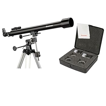 【中古】Celestron 21043 60 mm equatorial PowerSeeker望遠鏡+セレストロンPowerSeekerアクセサリキット|AJIMURA-SHOP