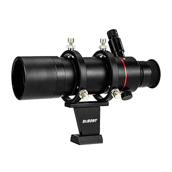 【中古】SVBONY SV208 8x50mm ファインダースコープ 望遠鏡ファインダー LED照明付き 正立像ファインダー FMC 天文望遠鏡用アクセサリー