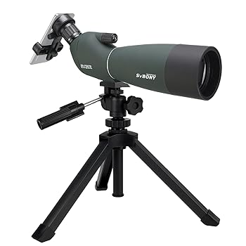【中古】SVBONY SV28 フィールドスコープ 25-75x 70mm スポッティングスコープ バードウォッチング アーチェリースコープ FMC 高倍率 IP65防水 アップグ|AJIMURA-SHOP
