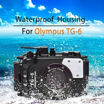 【中古】Mcoplus 195FT/60M TG6 防水ハウジングケース オリンパス TG-6カメラ用 (ブラック)