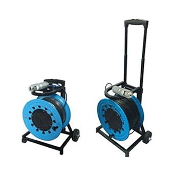 【中古】100m フレキシブルケーブル 水道管検査用コネクタ付き