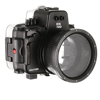 【中古】PRO 40M 防水 水中 ハウジング カメラケース Canon EOS 760D カメラ 18-55mm レンズ付き