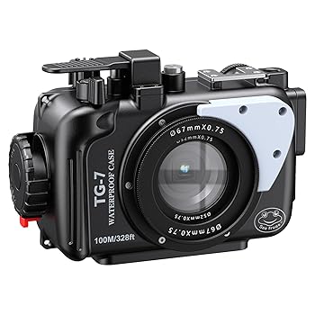 【中古】Meikon プロ仕様 ダイビング写真ハウジング オリンパス 水中 130フィート/40m カメラ防水ケース|AJIMURA-SHOP