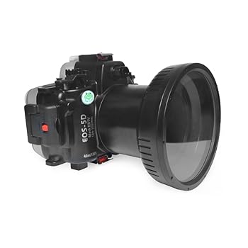 【中古】SeaFrogs 40m/130フィート 防水ハウジング 水中ケース V2.0 Canon 5D III Mark IV 5D3 5D4用 EF 24-105mm f/4Lレンズ 真空システムポート付き ア|AJIMURA-SHOP