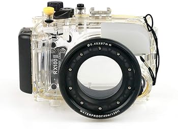 【中古】ソニーDSC-RX100 II M 2写真機用海蛙水中雨合羽ハウジングカメラケース