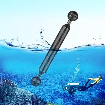 【中古】MEI1JIA QUELLIA 7インチ17.7センチメートル長さ20.8ミリメートル径のデュアルボールカーボンファイバー浮動アーム、ボール径：25ミリメートル（