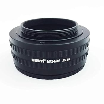 【中古】高画質 M42-M42マウントレンズ25-55MMアジャスタブルフォーカスヘリコイドマクロチューブアダプターチューブリングカメラのレンズアダプター ア