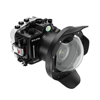 【中古】Seafrog プロフェッショナル防水ハウジング 6インチドームポート(WA005-F)キット、Sony A7M4 FE付き 24-105mm F4 / 16-35mm F2.8 (ズームギア付