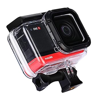 【中古】LICHIFIT insta360 oneR 4K 用防水ケース ハウジングケース ダイビング保護カバー 保護シェル 60M水深ダイビング対応 アクションカメラ アクセサ