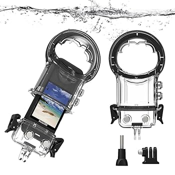 【中古】Insta360 X3相応うパノラミックアクションカメ雨合羽入れもの保護すること入れものによる水中映画化に冠水入れもの その他-家電