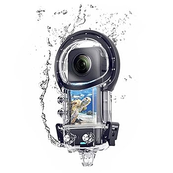 【中古】MODJUEGO 水中カメラ保護ケース Insta360 X3スポーツカメラ用 防水ケース パノラマカメラ 密閉ダイビングケース 50m防水