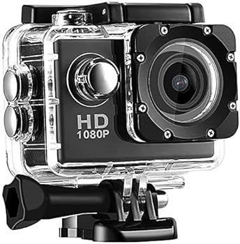 【中古】TEDATATA 1080p ウルトラHD 水中カメラ 96フィート 30m 防水 スポーツアクションカメラ 120度広角 屋内外活動に最適 (ブラック)