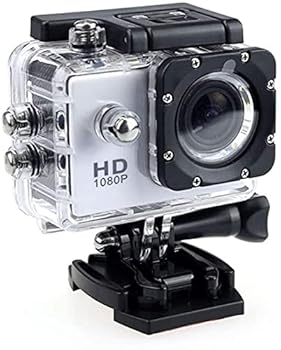【中古】TEDATATA 1080p ウルトラ固定ディスク 水中写真機 96フート 30m 雨合羽 運動競技行動写真機 120度広角 屋内外自然作用に至適 (薄墨色)