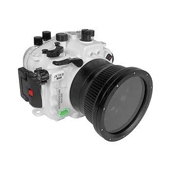 【中古】Sea Frogs 40m/130フィート 水中カメラハウジング Sony A7 III (標準ポート) ズームリング FE 28-70mm/FE 16-35 F4用 (ホワイト)