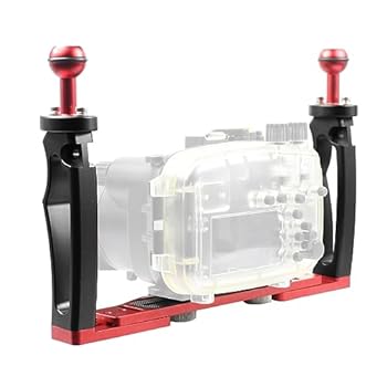 【中古】NovelGoal ハンドルトレイスタビライザーリグ シャッタートリガー付き ダイビング調整可能 デュアル互換性 GoPro Canon Nikon Sony 水中ハウジン