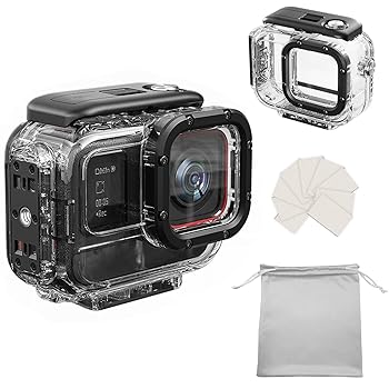 【中古】Buziba 防水ケース 水中ダイビングケース 保護シェル Insta360 Ace Pro アクションカメラ用 60m/197フィート ダイビングハウジングカバーシェル