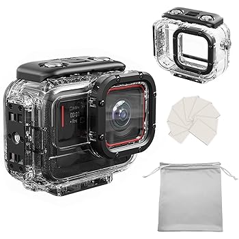 【中古】Buziba 防水ケース 水中ダイビングケース 保護シェル Insta360 Ace アクションカメラ用 60m/197フィート ダイビングハウジングカバーシェル