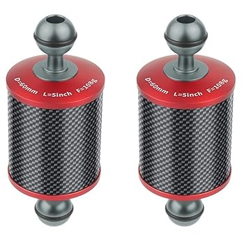 【中古】LAXED 2X 直径60mm カーボンファイバーのフロート浮力アクアティックアーム 5インチ デジタル一眼レフカメラ用トレイの水中ダイビングアクセサリ｜AJIMURA-SHOP 19,657円