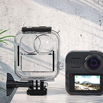 【中古】防水カメラケース、カメラ防水ケース防水カメラ水中安全ロックバックル付き水深20m防水アクションカメラ用