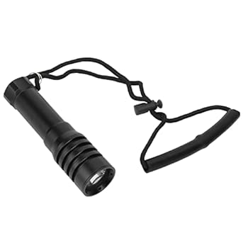 【中古】防水トーチ夜釣り用高輝度ダイビング懐中電灯防水水中ダイビングライト深さ100メートル高圧耐性