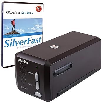 【中古】Plustek OpticFilm 8300i SE - 35mm ネガ フィルム ストライプ & スライド スキャナー、スキャン速度が 38% 向上、SilverFast SE Plus 9 + Quick