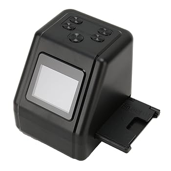 【中古】ミニデジタルフィルムおよび横すべりスキャナ、2inLCD映写幕付き添い人ネガ写真フィルムおよびスライドデジタイザー、135、110、126Kpk、スーパ