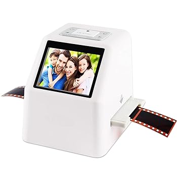 【中古】スライド ビューア、チルトアップ 2.4 インチ LCD 付きデジタル フィルム & スライド スキャナ、最大 2,000 万ピクセル、135mm、126、110、スー