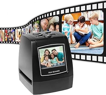 【中古】横すべり スキャナ、ネガ 写真フィルムおよび横すべり デジタイザ、2.36 in LCD 色つや 映写幕付き添い人、35粍、135粍 写真フィルムのネガとスラ